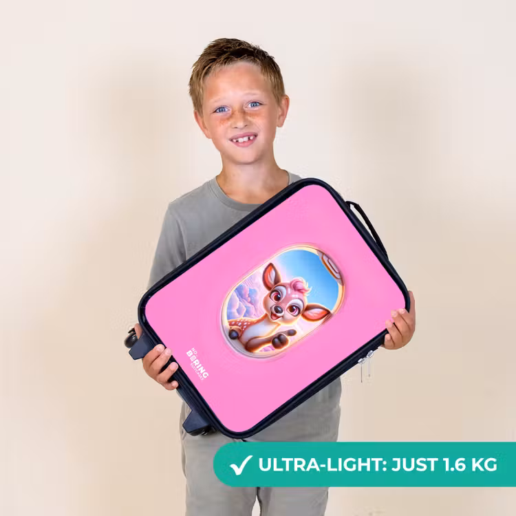 Hert tussen de wolken Kinderkoffer - Zwart klein -sfeer4_UK