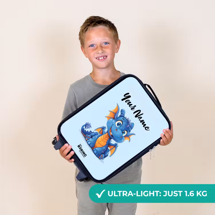 Dinky draakje Kinderkoffer - Zwart klein -sfeer4_UK