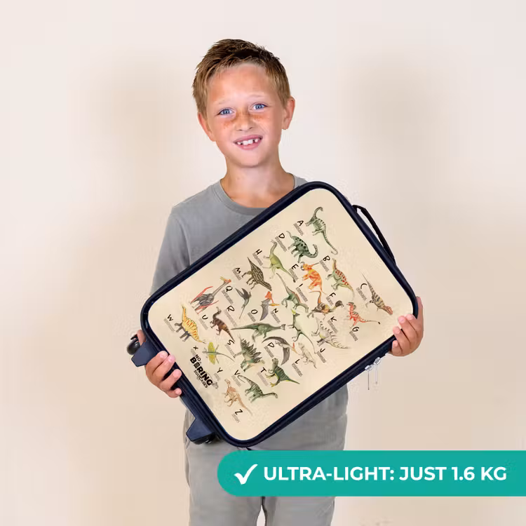Dino alfabet Kinderkoffer - Zwart klein -sfeer4_UK