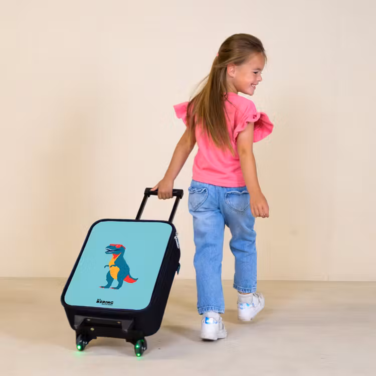 Dino - Dier - Zonnebril Kinderkoffer - Zwart klein -sfeer1