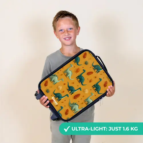 Dino - Dieren - Patroon Kinderkoffer - Zwart klein -sfeer4_UK