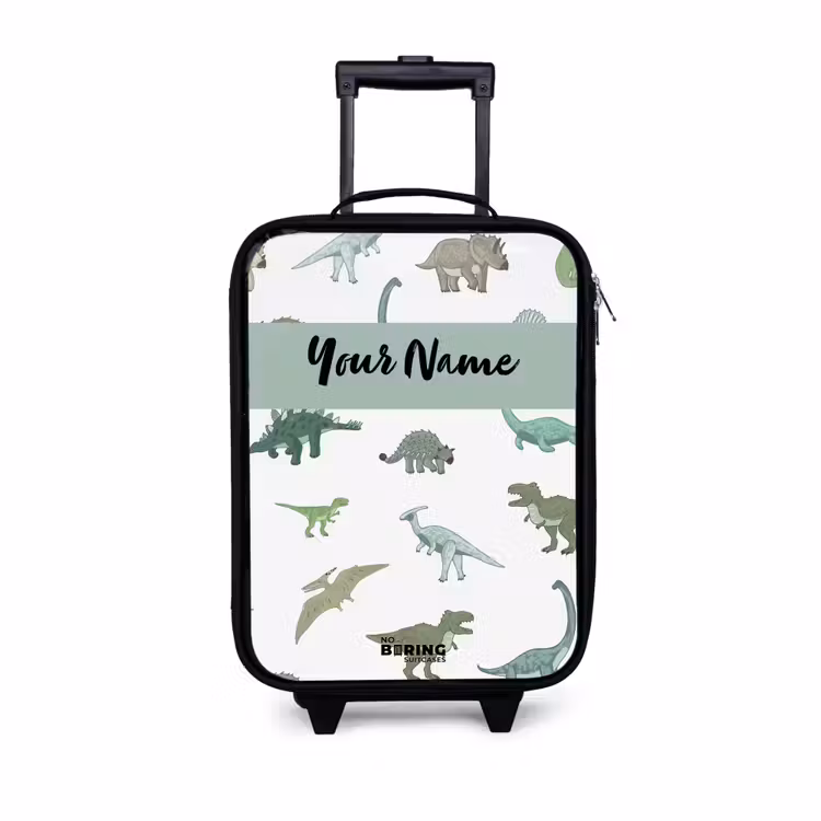 Dino Dynastie Kinderkoffer - Zwart klein -3d