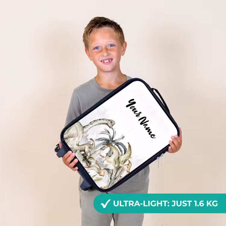 Dino Jungle Kinderkoffer - Zwart klein -sfeer4_UK