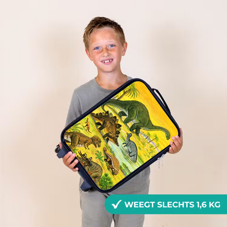 Dino's bij het water Kinderkoffer - Zwart klein -sfeer4_NL