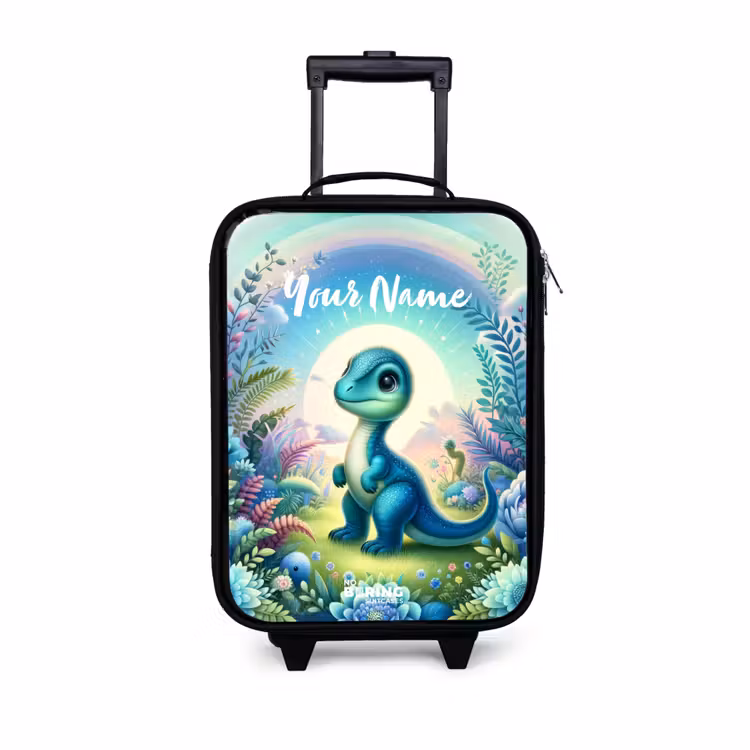 Django Dino Kinderkoffer - Zwart klein -3d