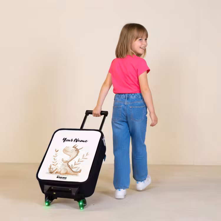 Dobby draakje Kinderkoffer - Zwart klein -sfeer1