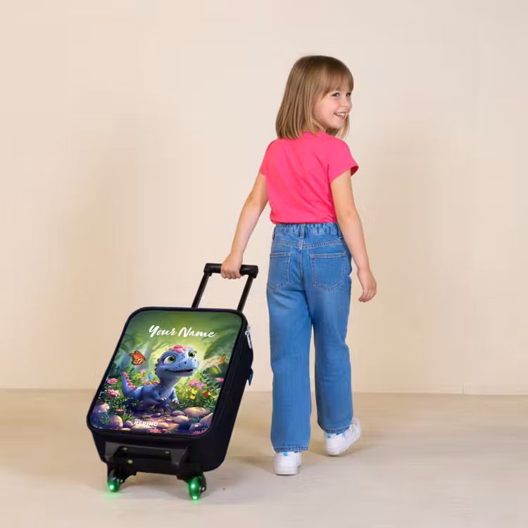 Donny Dino Kinderkoffer - Zwart klein -sfeer1