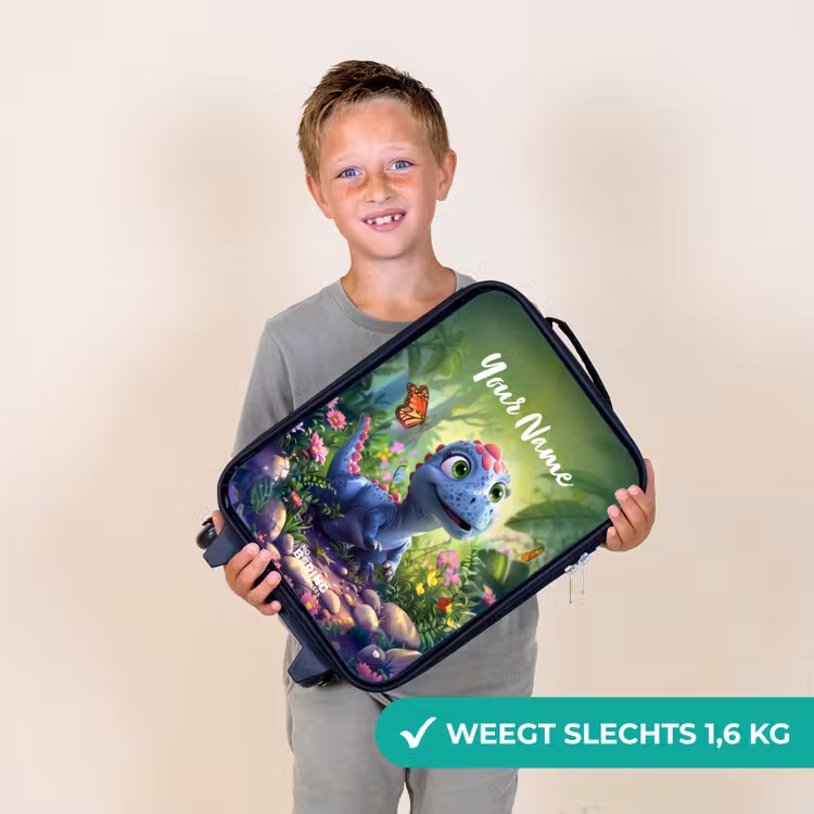Donny Dino Kinderkoffer - Zwart klein -sfeer4_NL