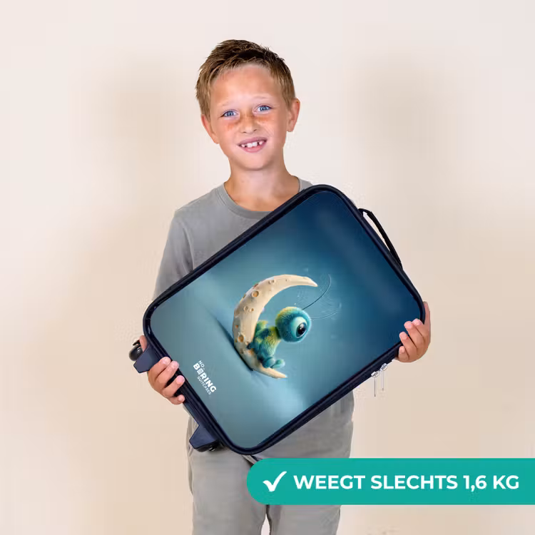 Dromerig Wezentje op de Maan Kinderkoffer - Zwart klein -sfeer4_NL