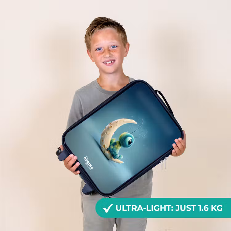 Dromerig Wezentje op de Maan Kinderkoffer - Zwart klein -sfeer4_UK