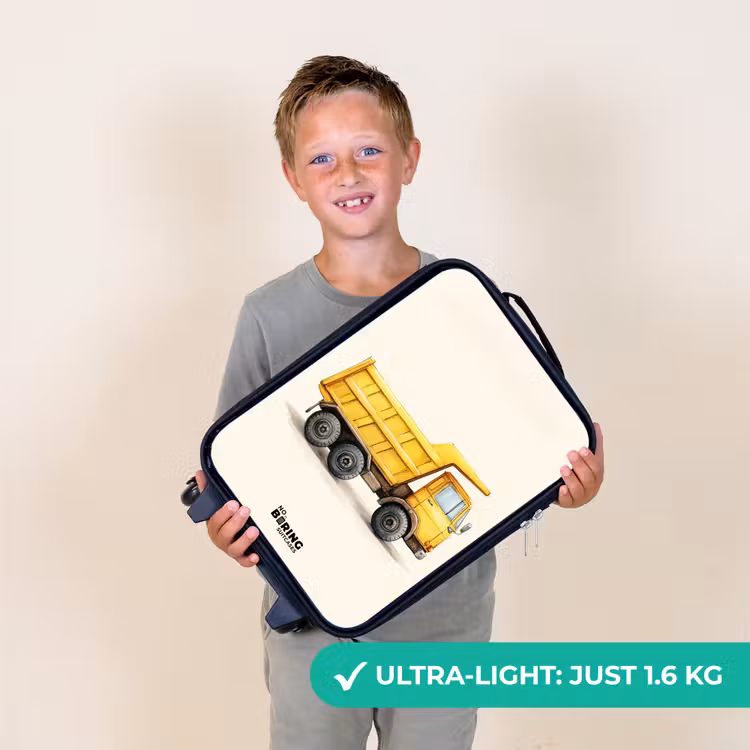 Kiepwagen - Getekend - Geel Kinderkoffer - Zwart klein -sfeer4_UK