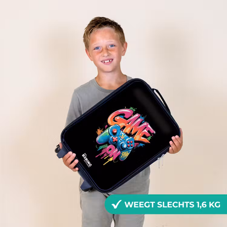 Game - Controller - Graffiti - Neon Kinderkoffer - Zwart klein -sfeer4_NL