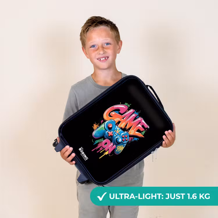 Game - Controller - Graffiti - Neon Kinderkoffer - Zwart klein -sfeer4_UK