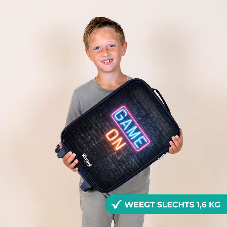 Game - Letters - Neon Kinderkoffer - Zwart klein -sfeer4_NL