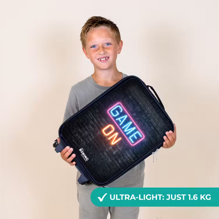 Game - Letters - Neon Kinderkoffer - Zwart klein -sfeer4_UK