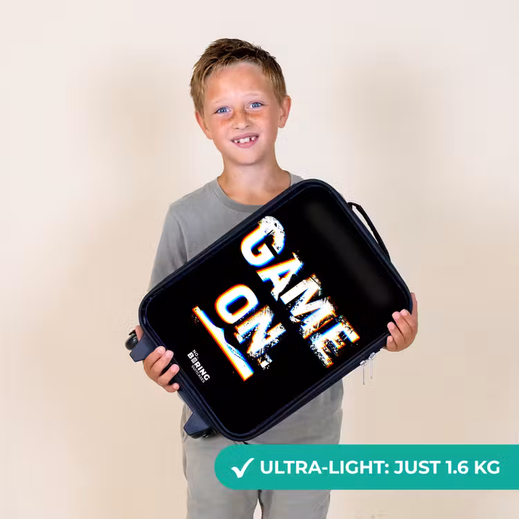Game on in zwart wit Kinderkoffer - Zwart klein -sfeer4_UK