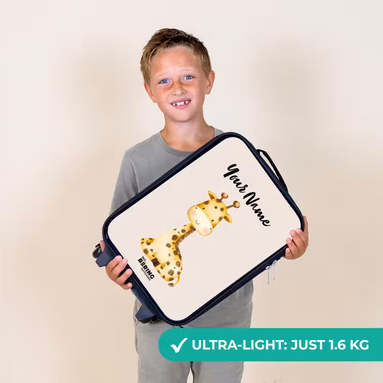 Gigi Giraffe Kinderkoffer - Zwart klein -sfeer4_UK