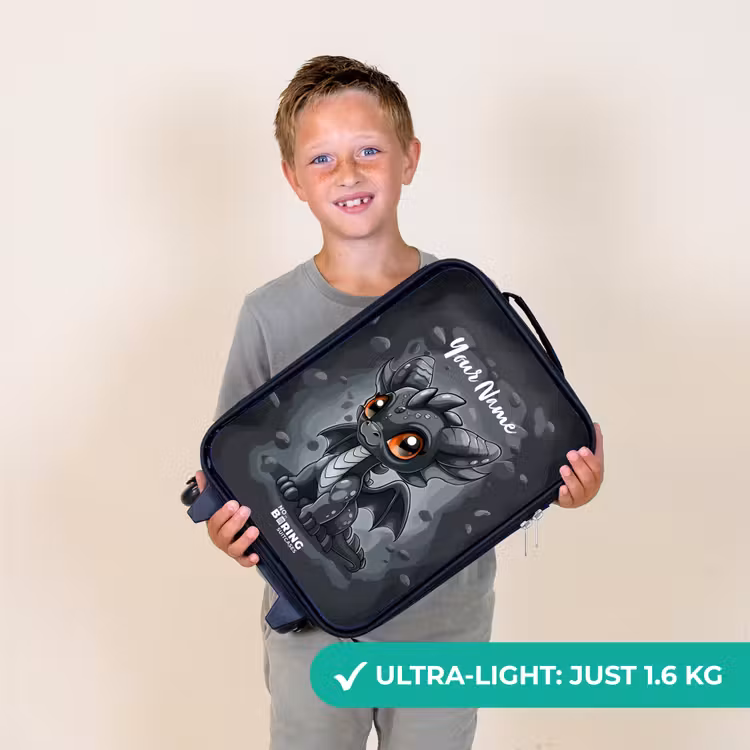 Gino grijsstaart Kinderkoffer - Zwart klein -sfeer4_UK