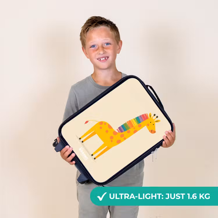 Giraffe - Dier - Kleurrijk Kinderkoffer - Zwart klein -sfeer4_UK