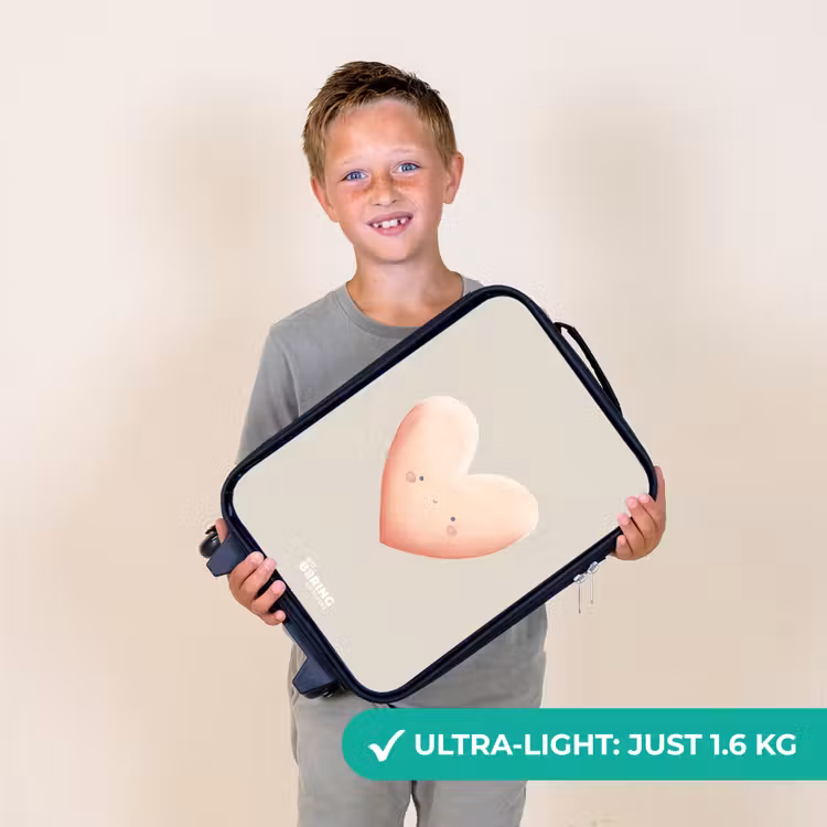 Hart in pastel kleuren Kinderkoffer - Zwart klein -sfeer4_UK