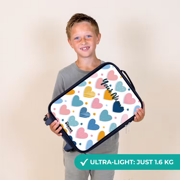 Hartenpatroon Kinderkoffer - Zwart klein -sfeer4_UK