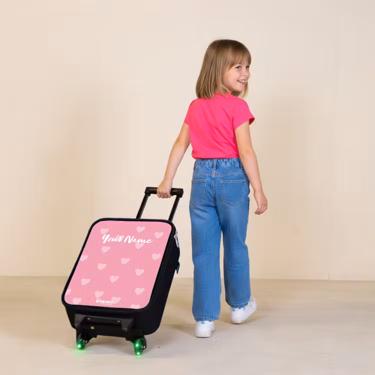 Hartjesritme Kinderkoffer - Zwart klein -sfeer1