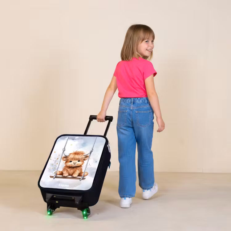 Hennie hooglander Kinderkoffer - Zwart klein -sfeer1