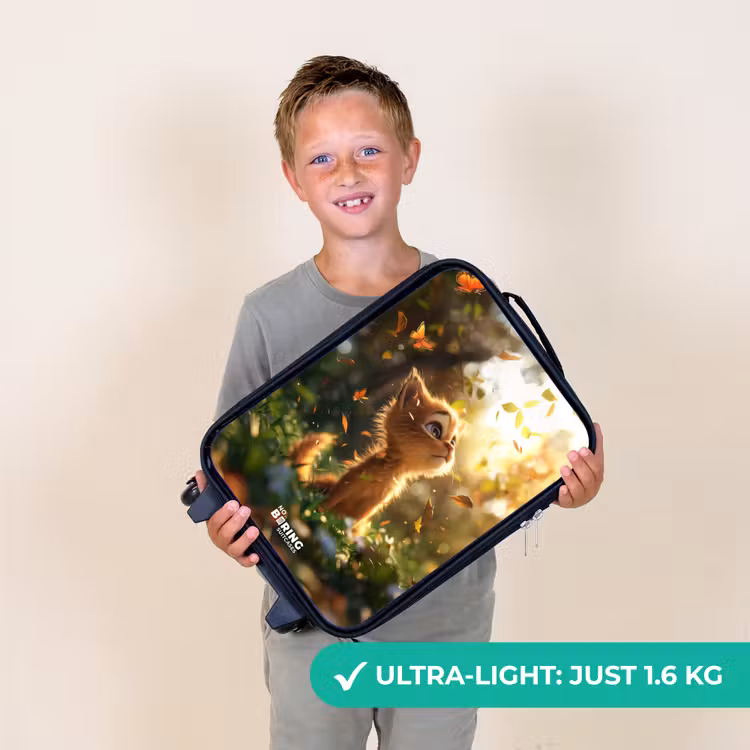 Hendrik herfstkatje Kinderkoffer - Zwart klein -sfeer4_UK