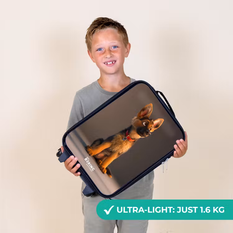 Hidde herder Kinderkoffer - Zwart klein -sfeer4_UK