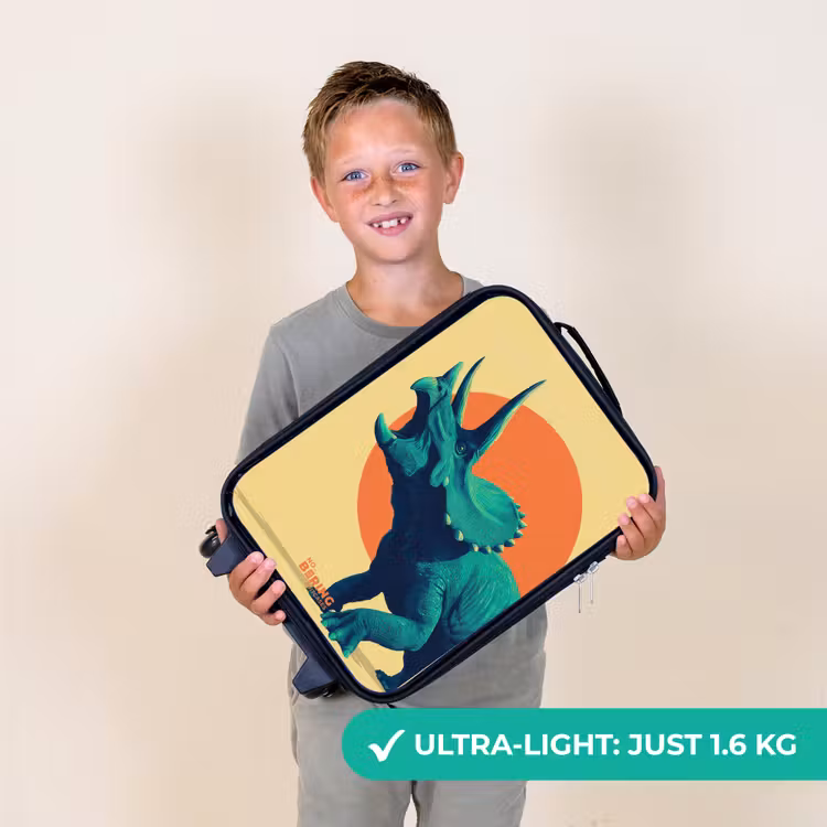 Hoornkrijger in de zon Kinderkoffer - Zwart klein -sfeer4_UK