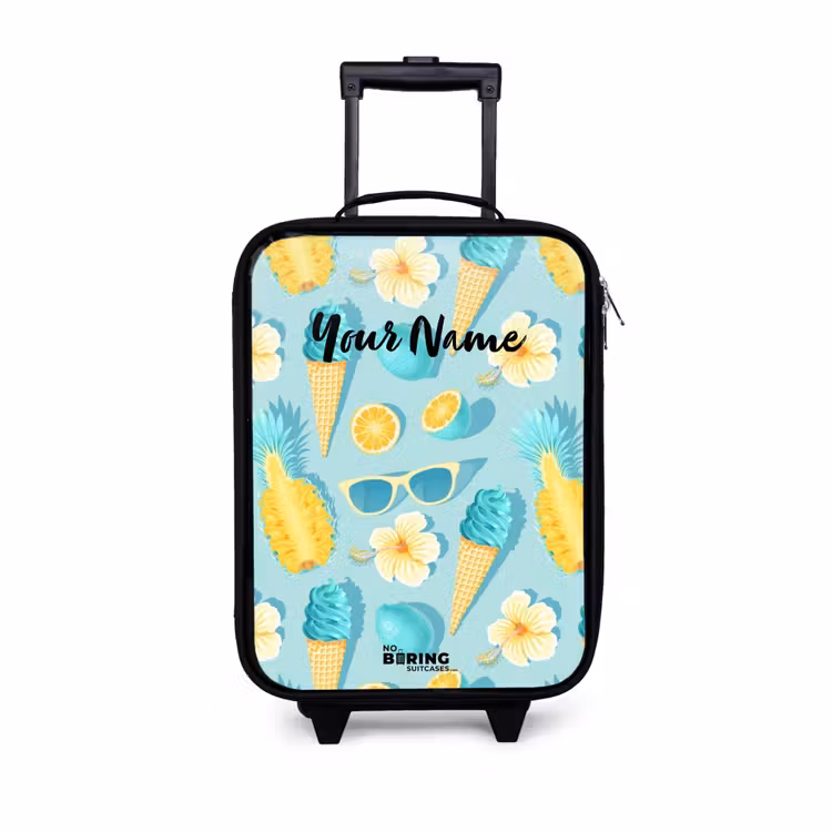 Ibiza icecream Kinderkoffer - Zwart klein -3d