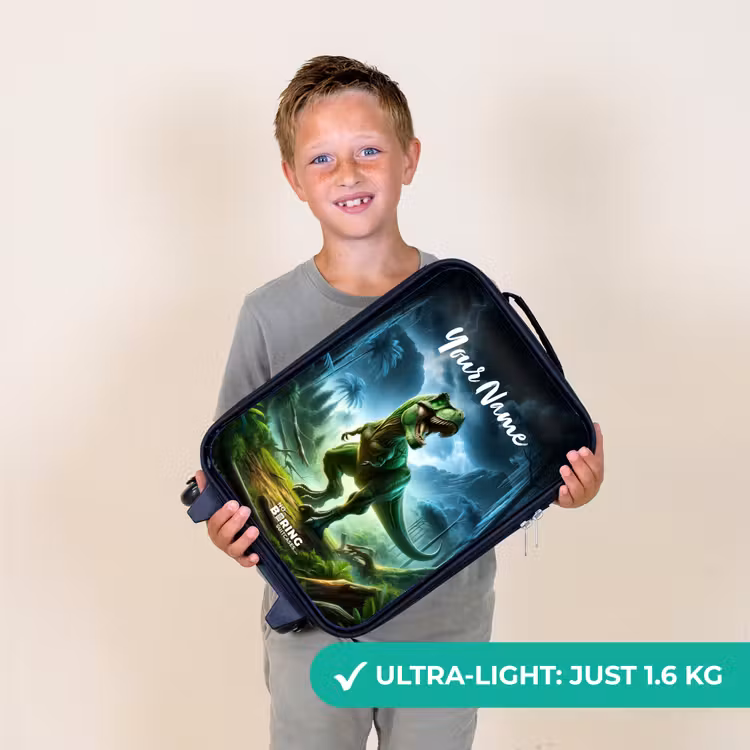 Junglosaurus Kinderkoffer - Zwart klein -sfeer4_UK