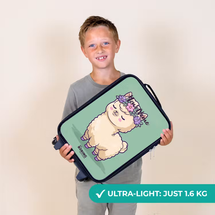 Kawai - Alpaca - Groen Kinderkoffer - Zwart klein -sfeer4_UK