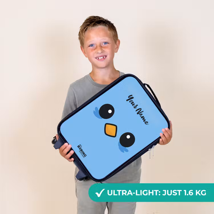 Kawai - Vogel - Blauw Kinderkoffer - Zwart klein -sfeer4_UK