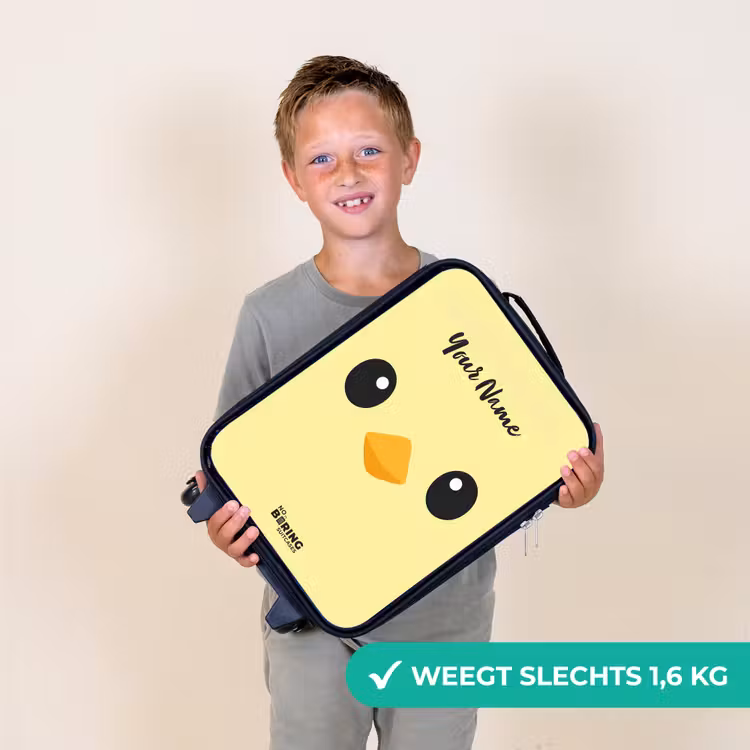 Kawai - Kuiken - Geel Kinderkoffer - Zwart klein -sfeer4_NL
