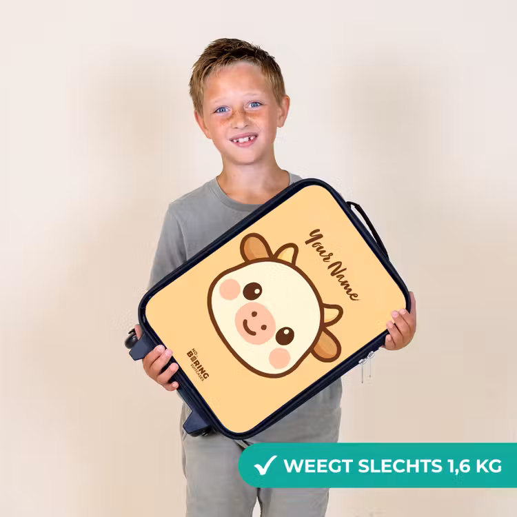 Kawai - Koe - Bruin Kinderkoffer - Zwart klein -sfeer4_NL