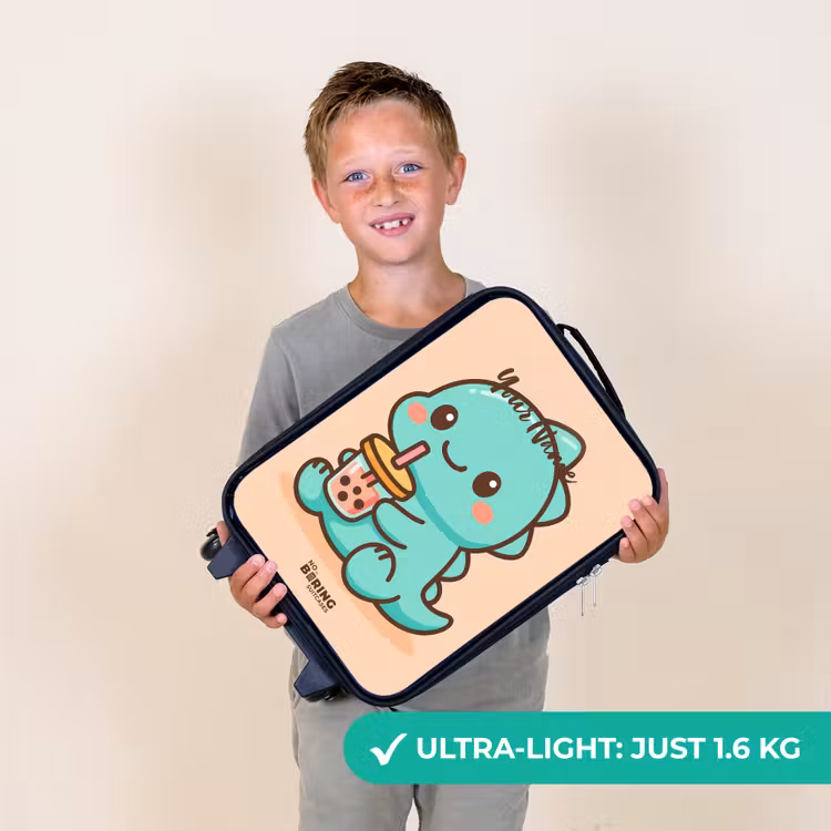 Kawai - Dino - Bubbletea Kinderkoffer - Zwart klein -sfeer4_UK