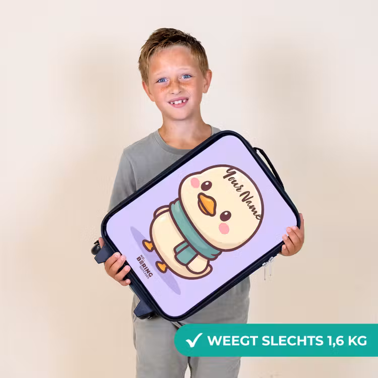 Kawai - Eend - Sjaal Kinderkoffer - Zwart klein -sfeer4_NL