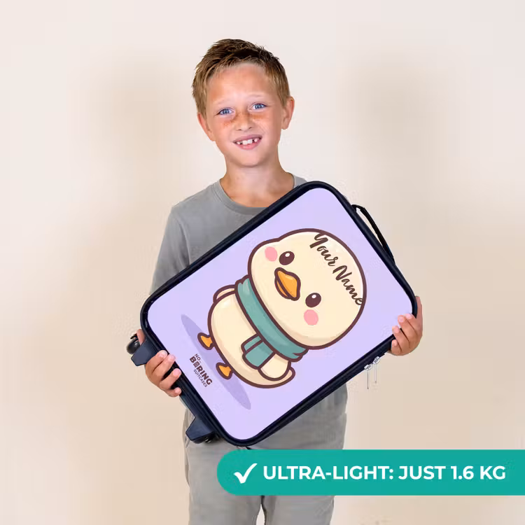 Kawai - Eend - Sjaal Kinderkoffer - Zwart klein -sfeer4_UK