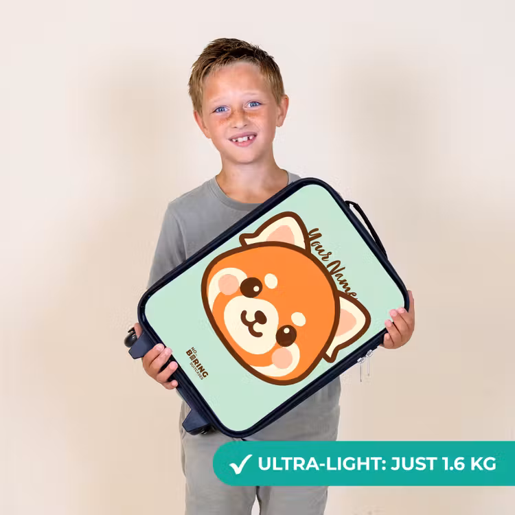 Kawai - Rode panda - Groen Kinderkoffer - Zwart klein -sfeer4_UK
