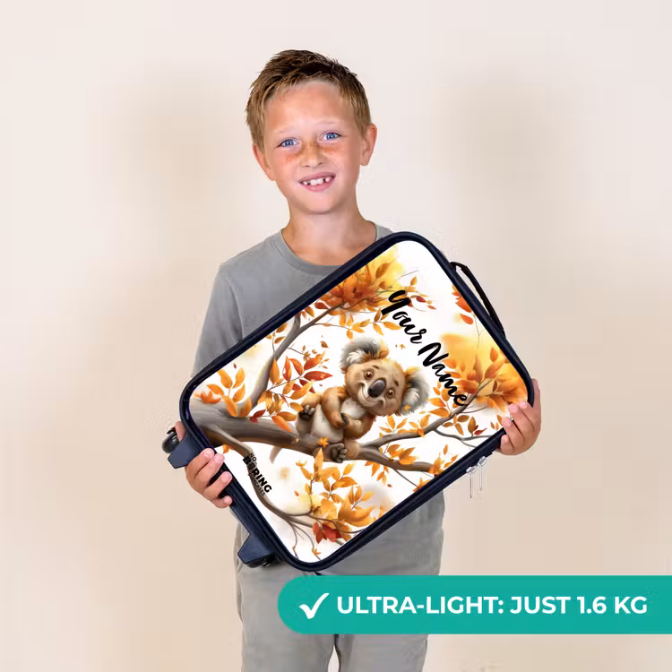 Kenny koala Kinderkoffer - Zwart klein -sfeer4_UK