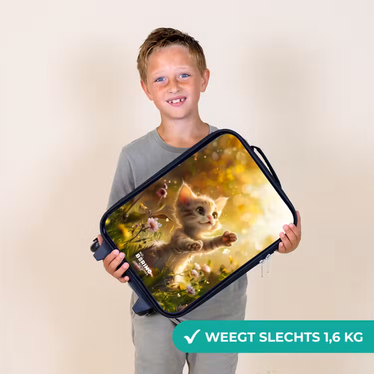 Koosje kitten Kinderkoffer - Zwart klein -sfeer4_NL