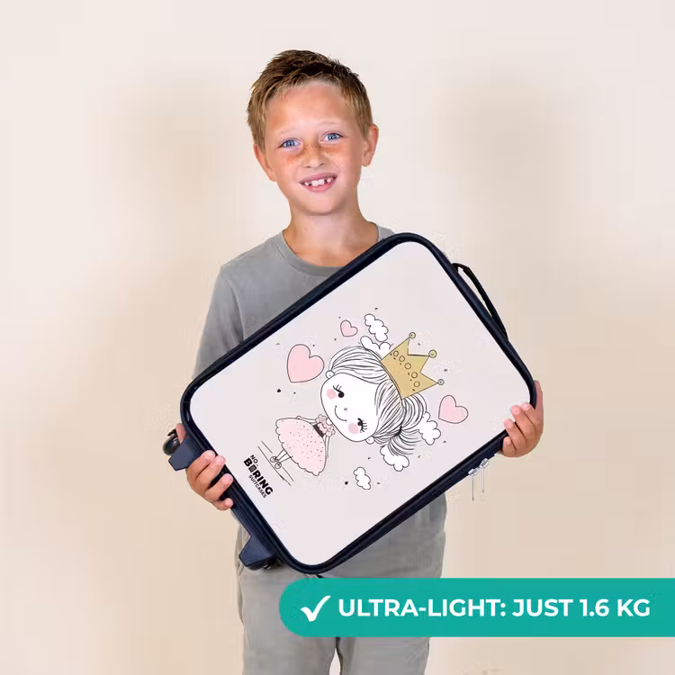 Kleine prinses met hartjes Kinderkoffer - Zwart klein -sfeer4_UK
