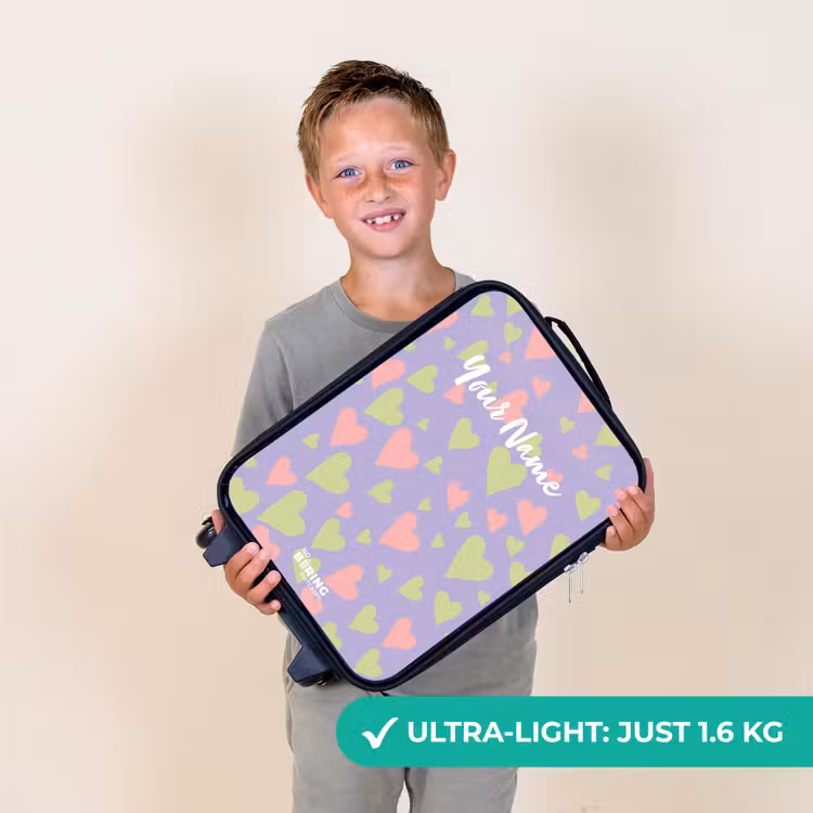 Lovely lila Kinderkoffer - Zwart klein -sfeer4_UK