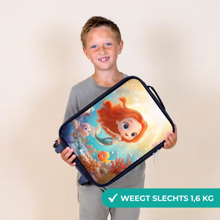 Zeemeermin - Vissen - Koraal Kinderkoffer - Zwart klein -sfeer4_NL