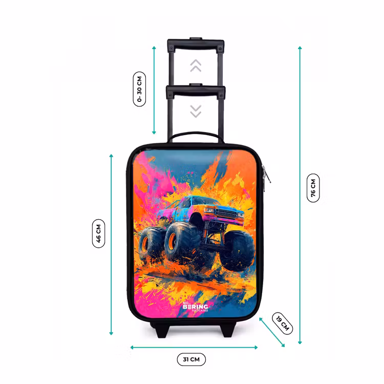 Monstertruck - Verfspatten - Kleurrijk - Explosie Kinderkoffer - Zwart klein -productfoto_formaten