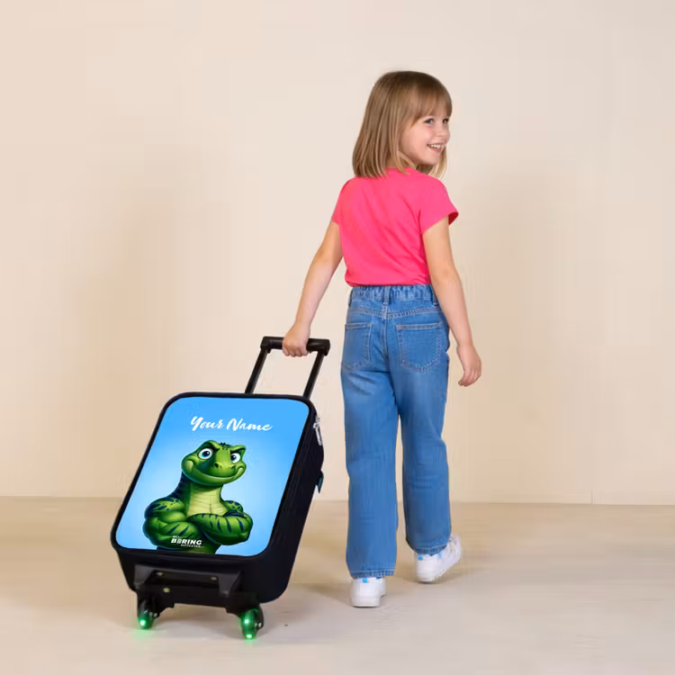 Spierbundelsaurus Kinderkoffer - Zwart klein -sfeer1