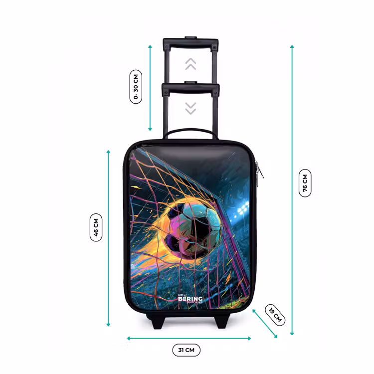 Neon - Net - Voetbal - Kleurrijk Kinderkoffer - Zwart klein -productfoto_formaten