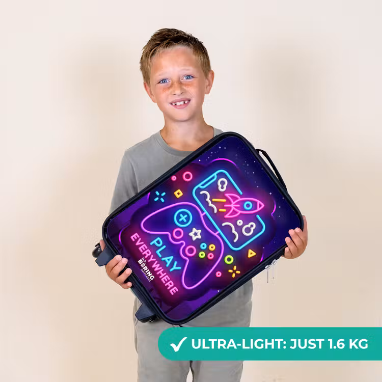 Neonbord met controller Kinderkoffer - Zwart klein -sfeer4_UK
