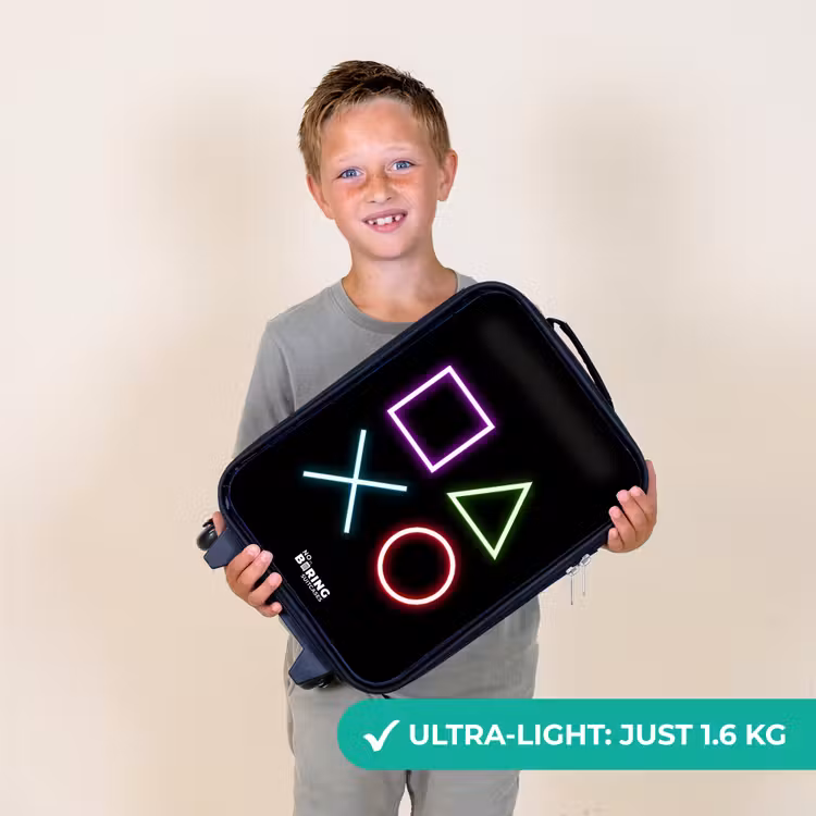 Neonverlicthe symbolen Kinderkoffer - Zwart klein -sfeer4_UK